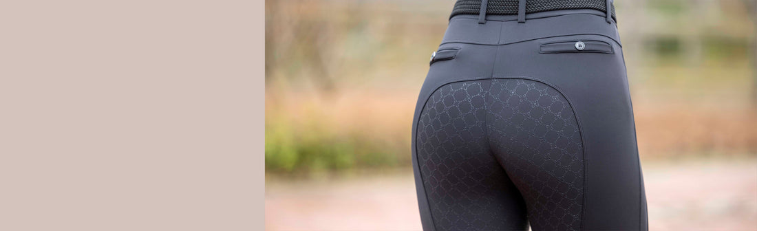 Pantalones de Montar con Asiento Completo de Silicona