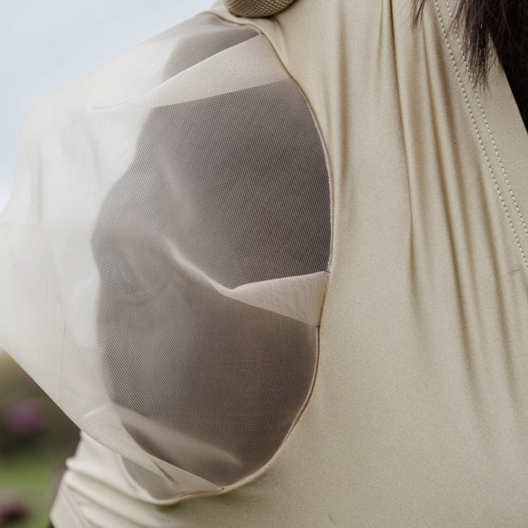 beige fly mask