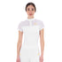 Ladies White Show Shirt with mesh top