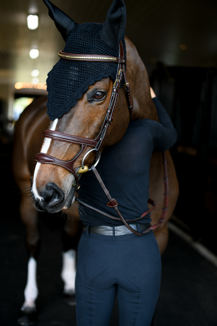 Brass clincher browband 