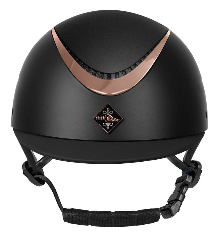rosegold equestrian helmet