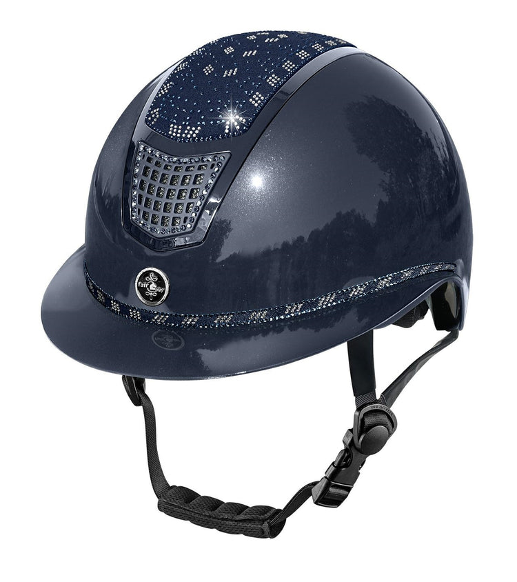 Fair Play Quantinum 2.0 Black W-V Eclipse Shiny riding helmet