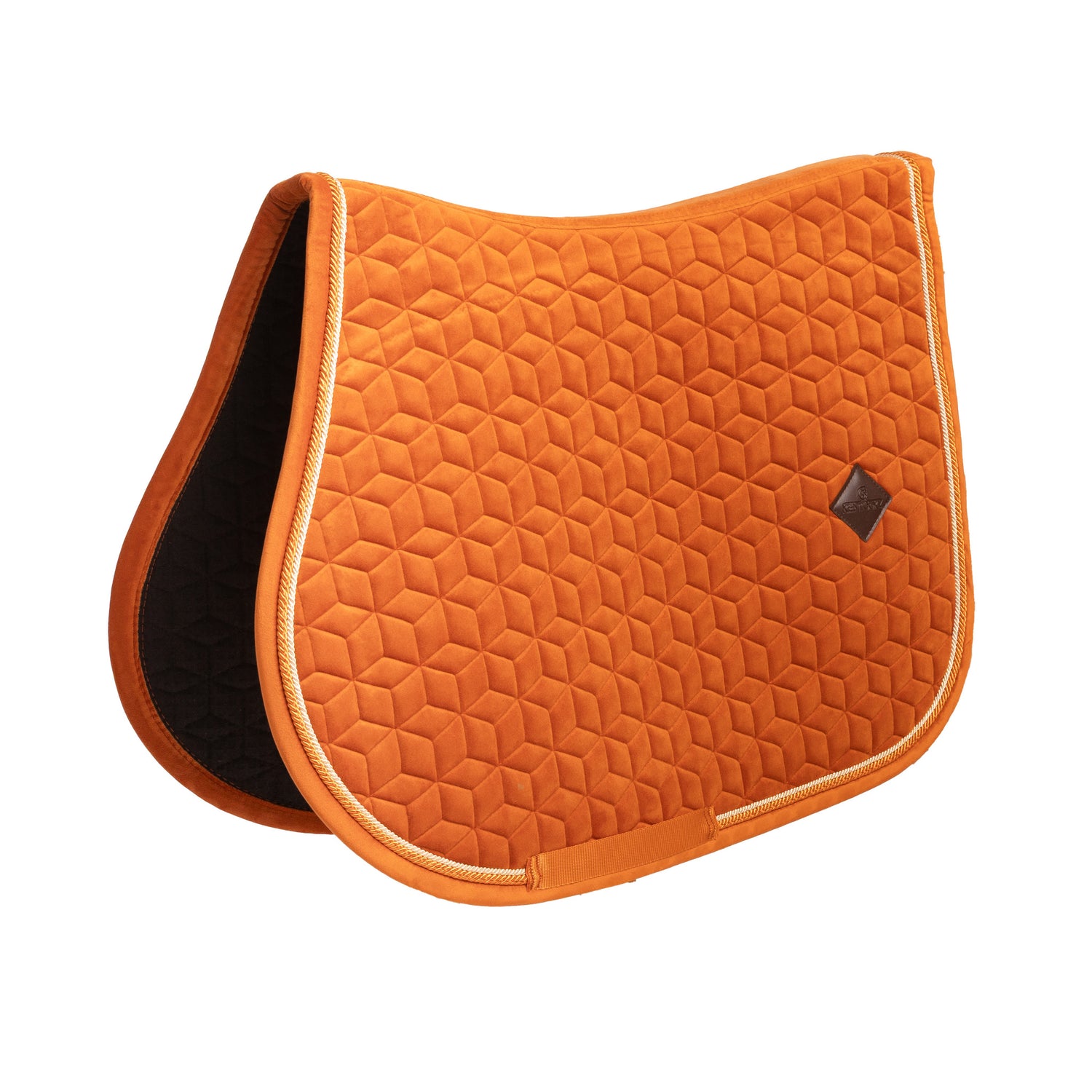 orange jumping saddle blanket