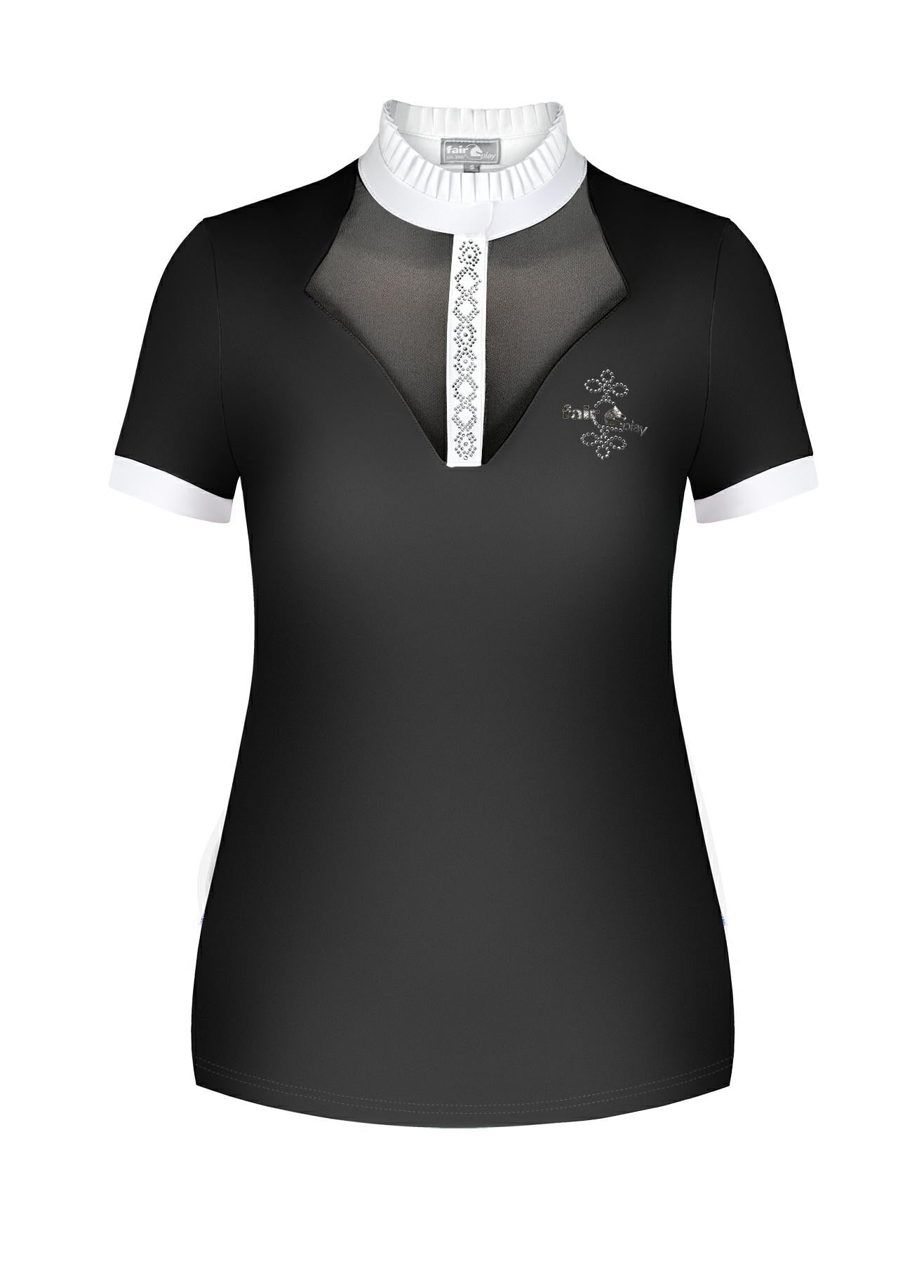 Damen Turnier Shirt schwarz