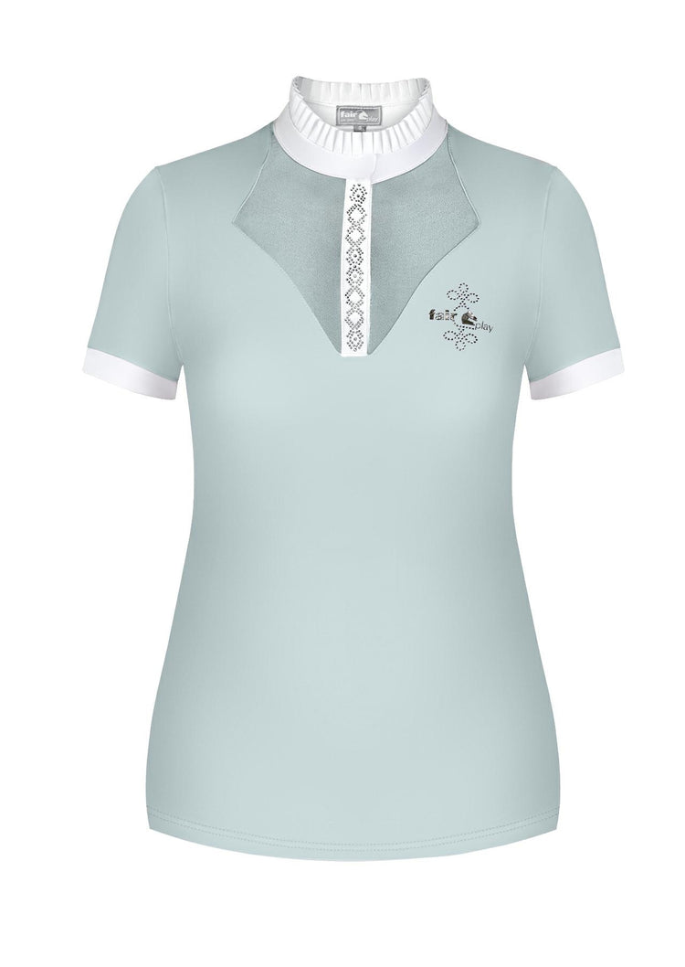 Light blue ladies show shirt
