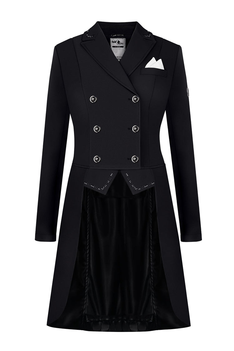 Black dressage tail coat