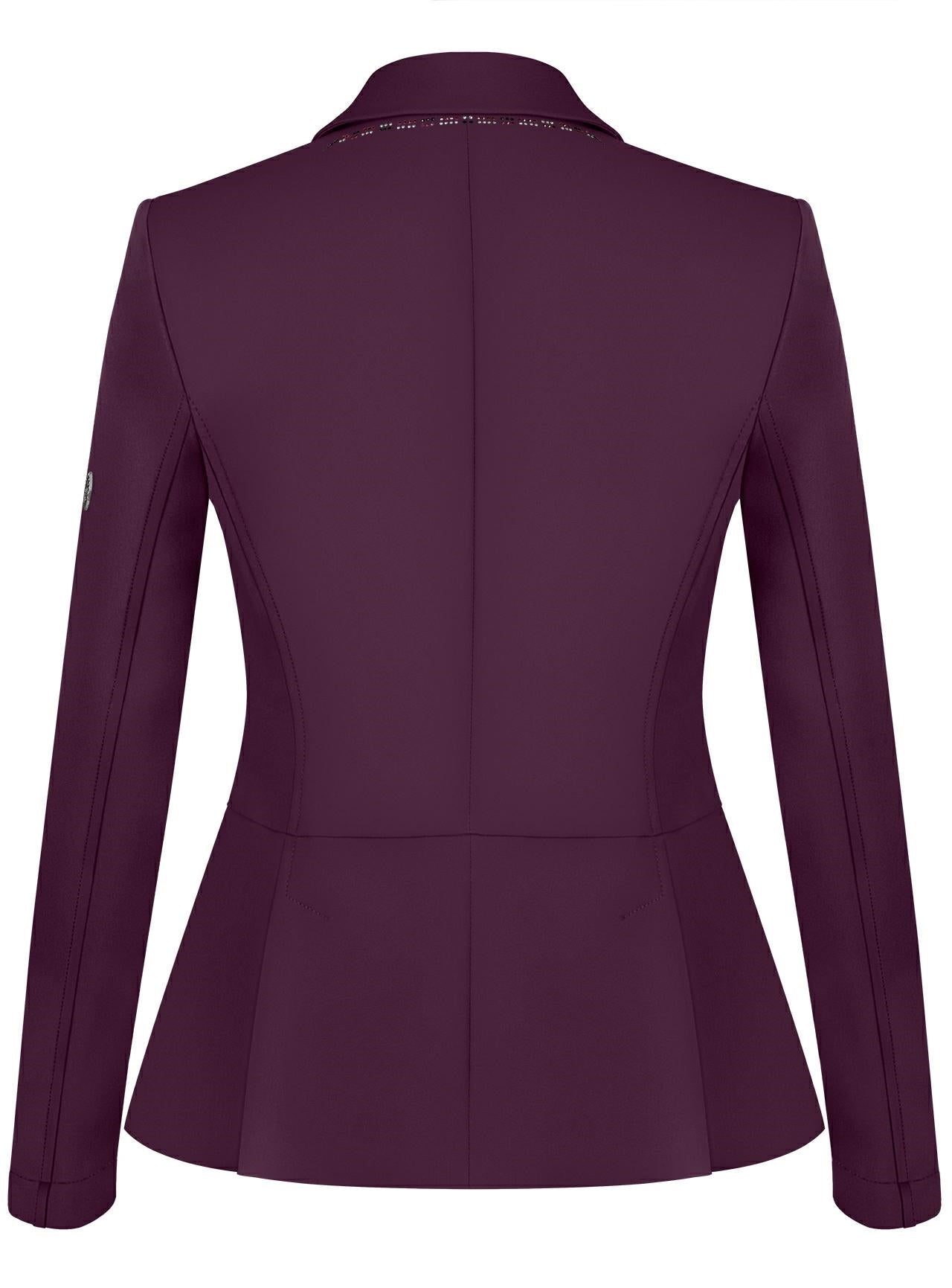 Equestrian show jacket in plum color