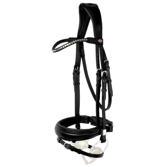 Stubben dressage bridle with crank noseband