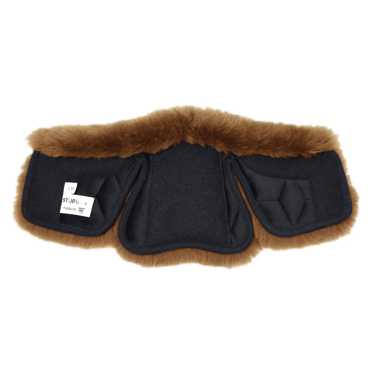 brown sheepskin girth cover