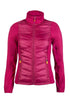 hkm prag style jersey nylon equestrian jacket with feminine fit pink