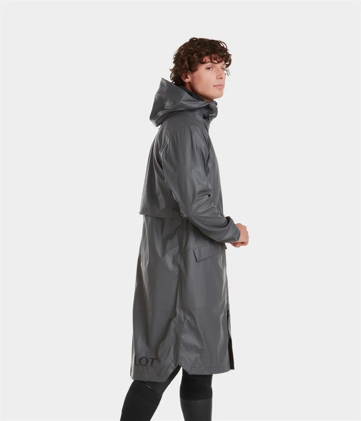 AXESQUIN Lange regenjas voor heren, waterdicht, ademend, met AXESQUIN Lange regenjas voor heren, waterdicht, ademend, met