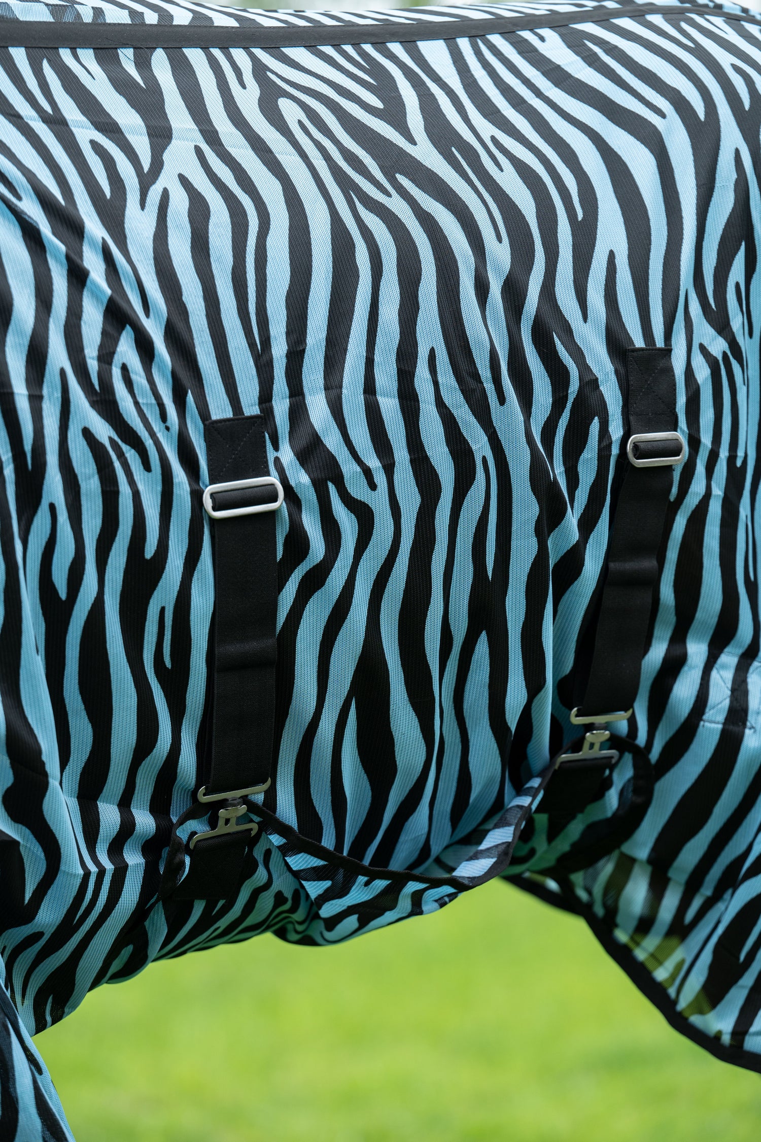 HKM Combo Fly Rug Zebra Aqua