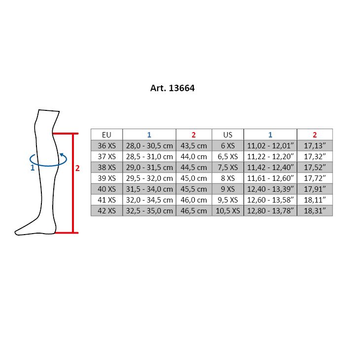 HKM Riding Boots Size Chart