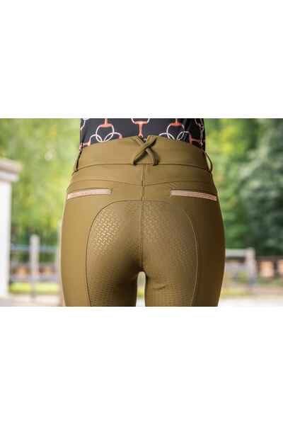 High waist breeches with rose gold