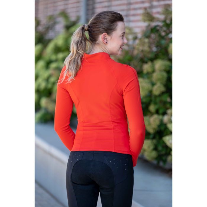 red functional jacket