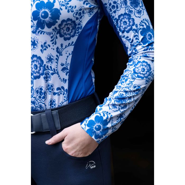Horse riding base layer with flowers