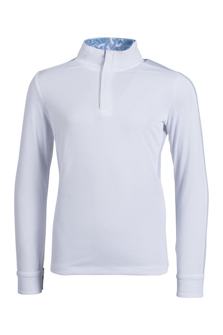 Girls long sleeve hunter ring show shirt