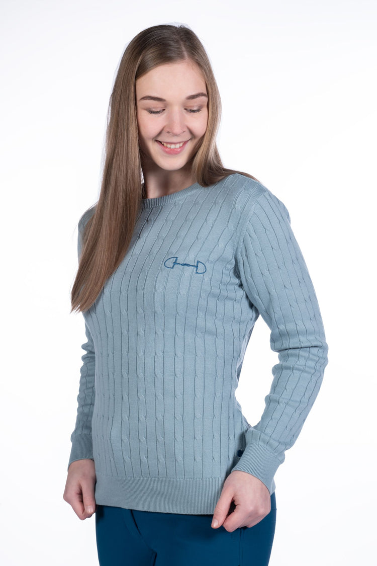 Cotton jumper in light blue