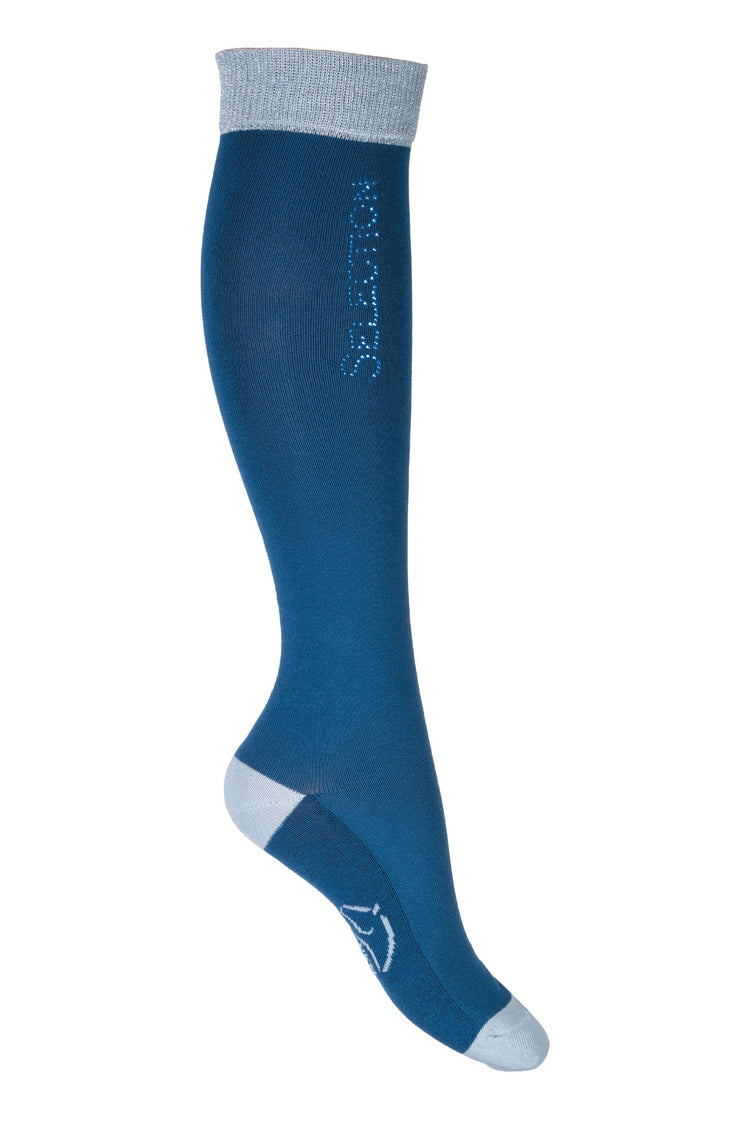 Blue Horse riding socks