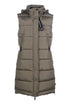 Long padded equestrian vest