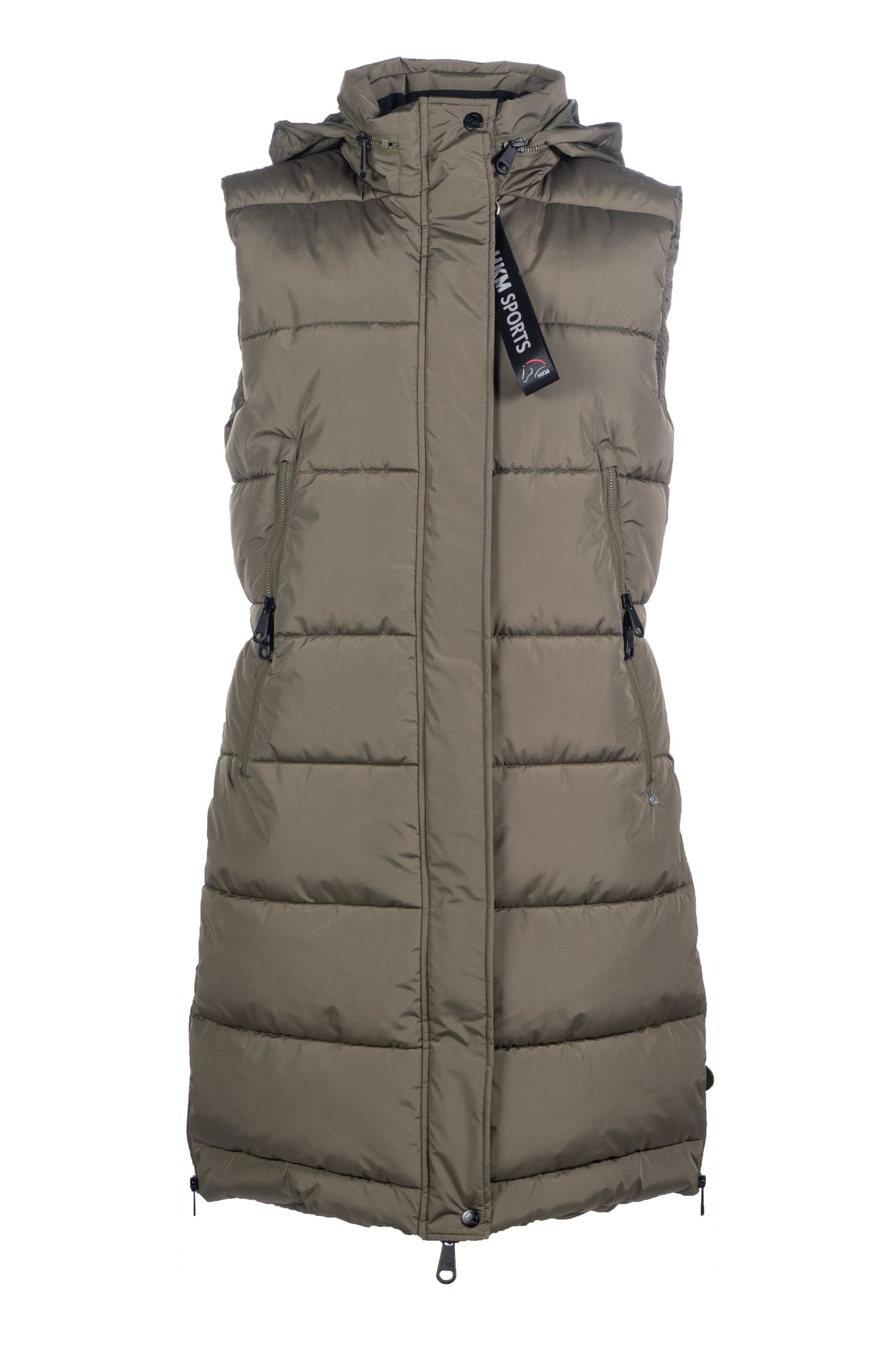 Long padded equestrian vest