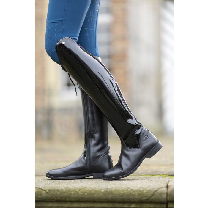 Cheap Patent Horse riding boots