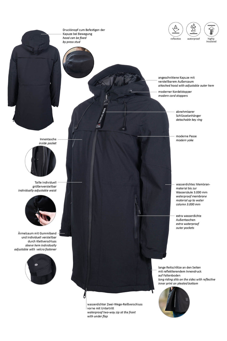 Insulated horseback riding jacket