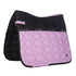 Purple saddle blanket for horse riding