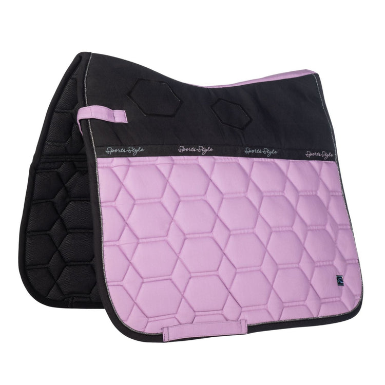 Purple saddle blanket for horse riding