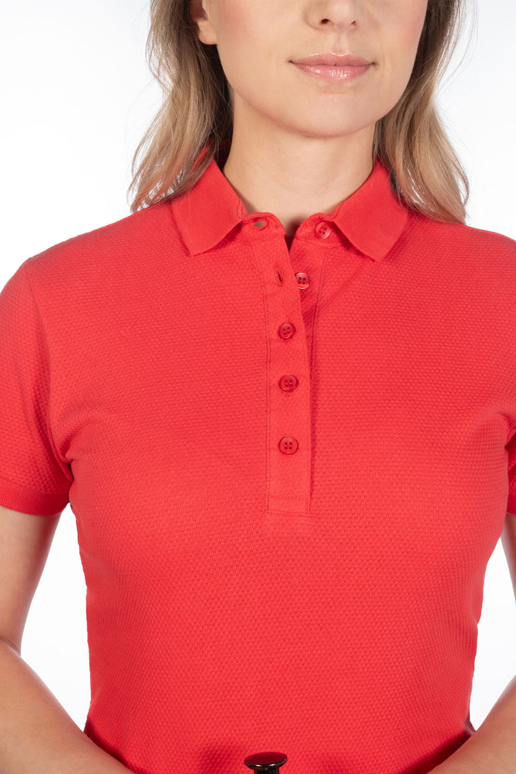 red equestrian shirt