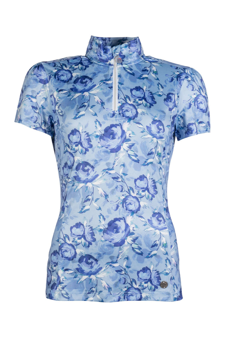 Floral equestrian training shirt