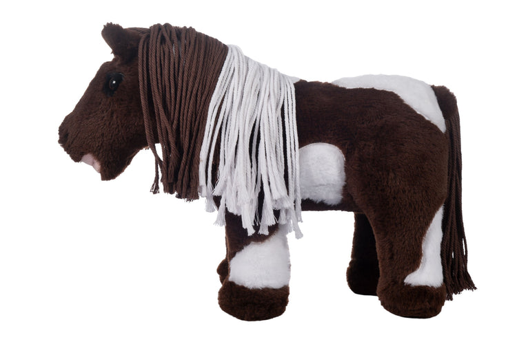 Soft toy pony for cuddling