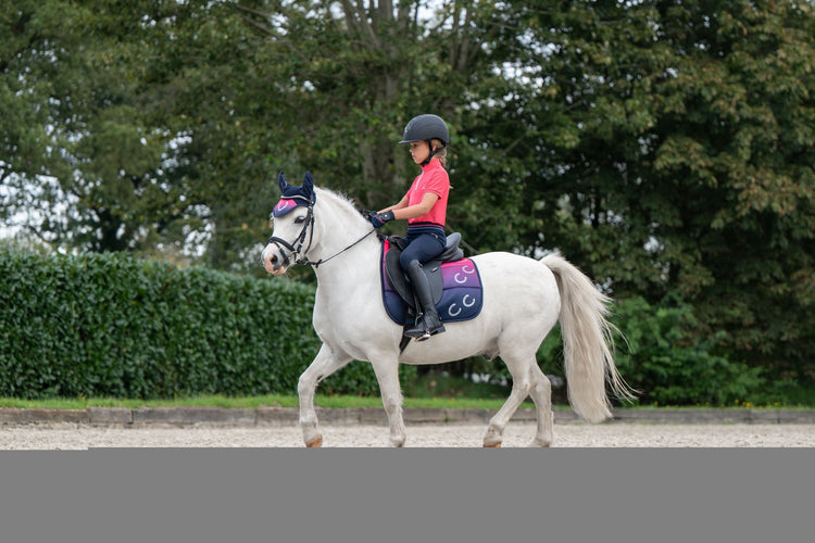 matching saddle pad and ear bonnet