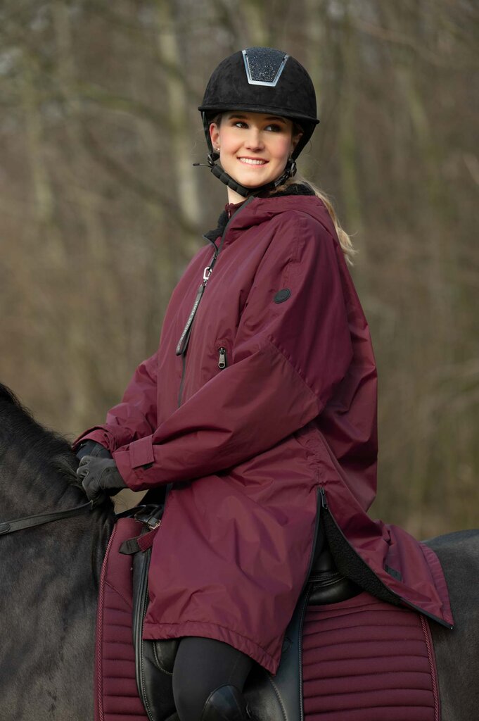 Warm waterproof horse riding jacket