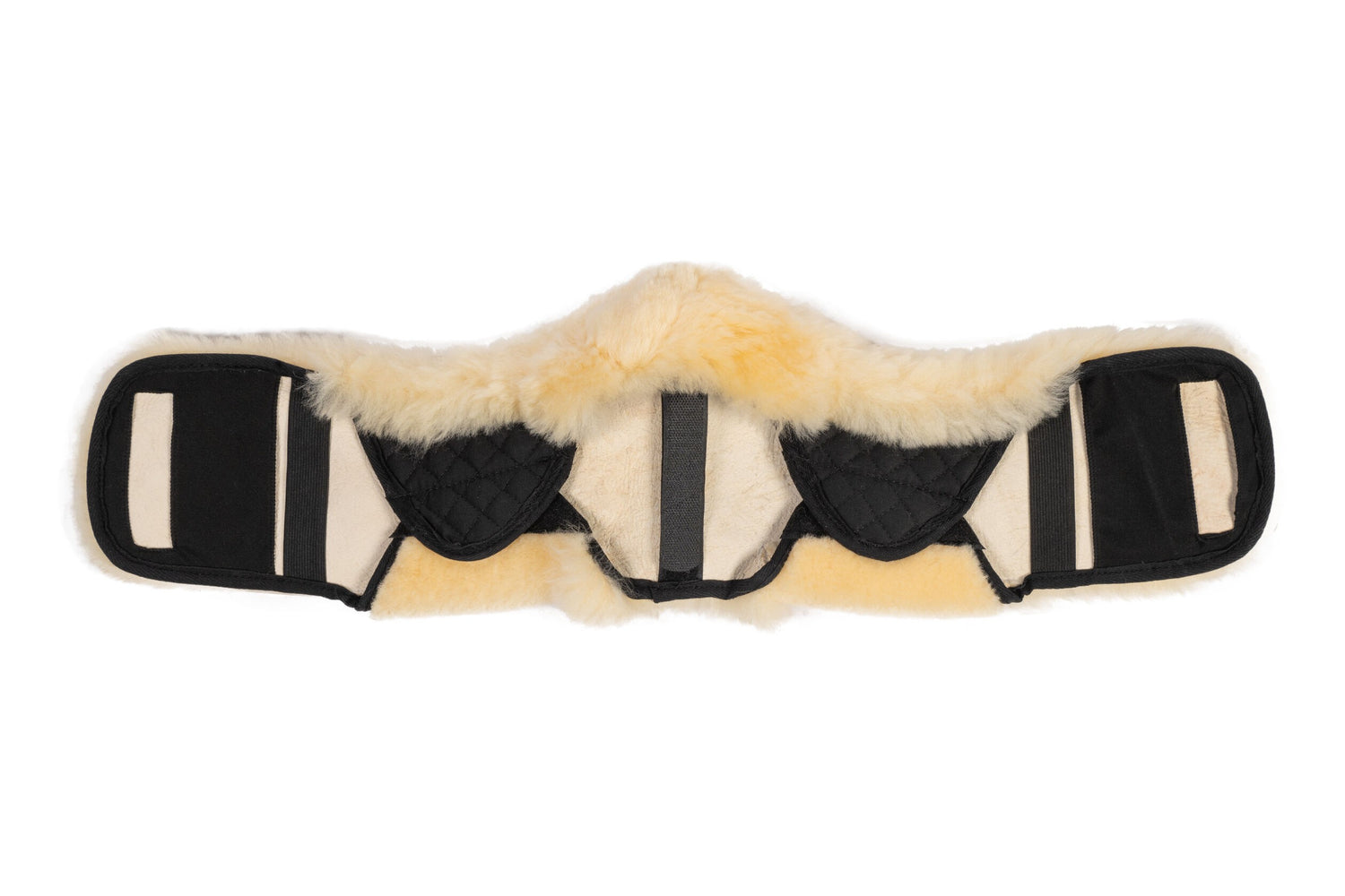 Sheepskin girth cover for short girth