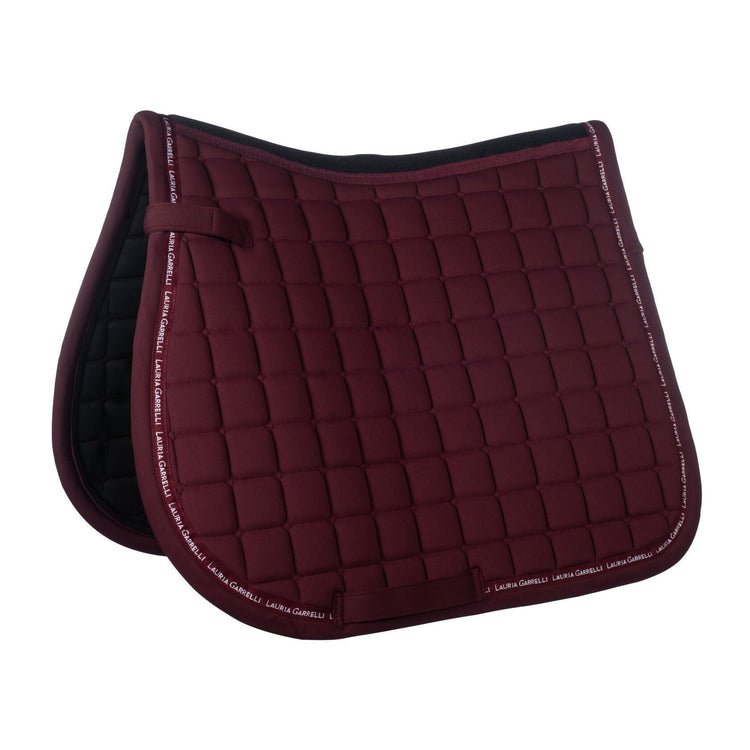 Burgundy saddle blanket