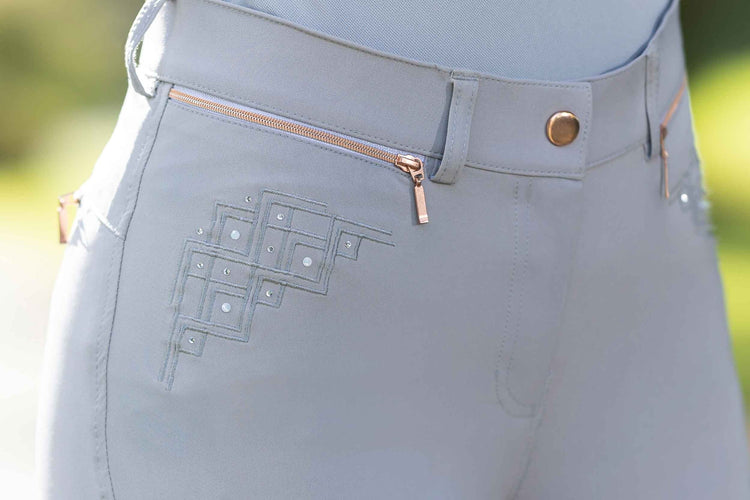 HKM Rosegold breeches in grey