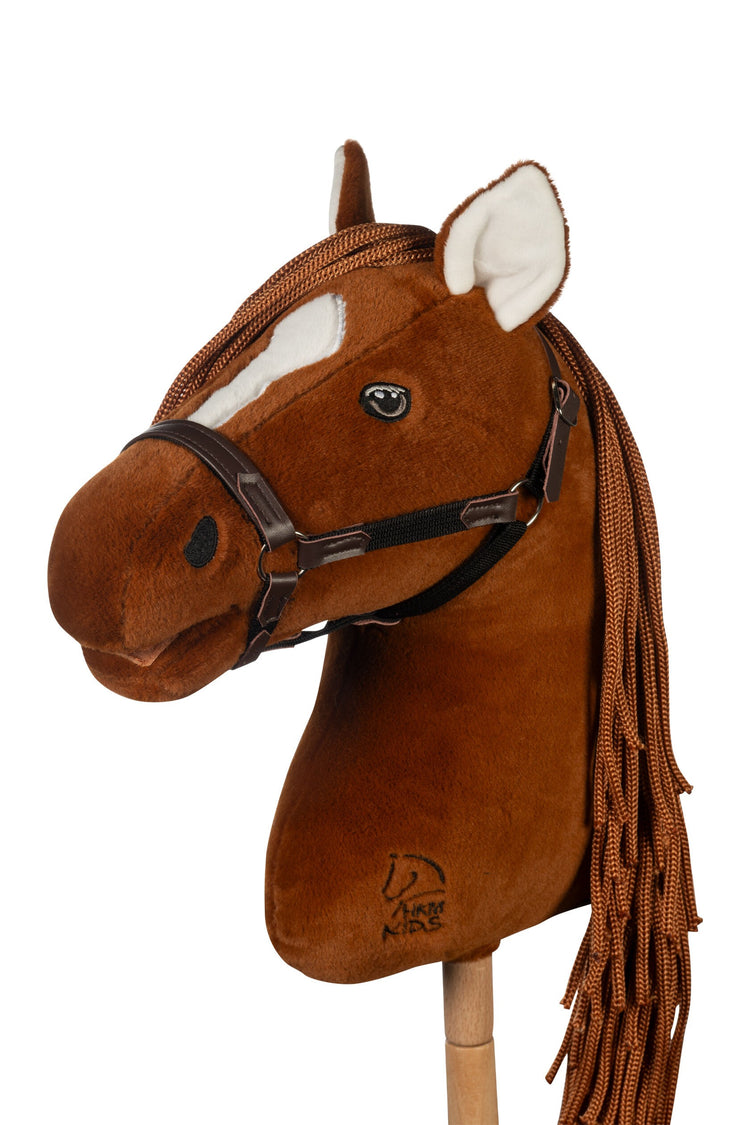 Chestnut hobby horse with white blaze