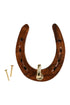 Horseshoe Hook made of Wood and Brass
