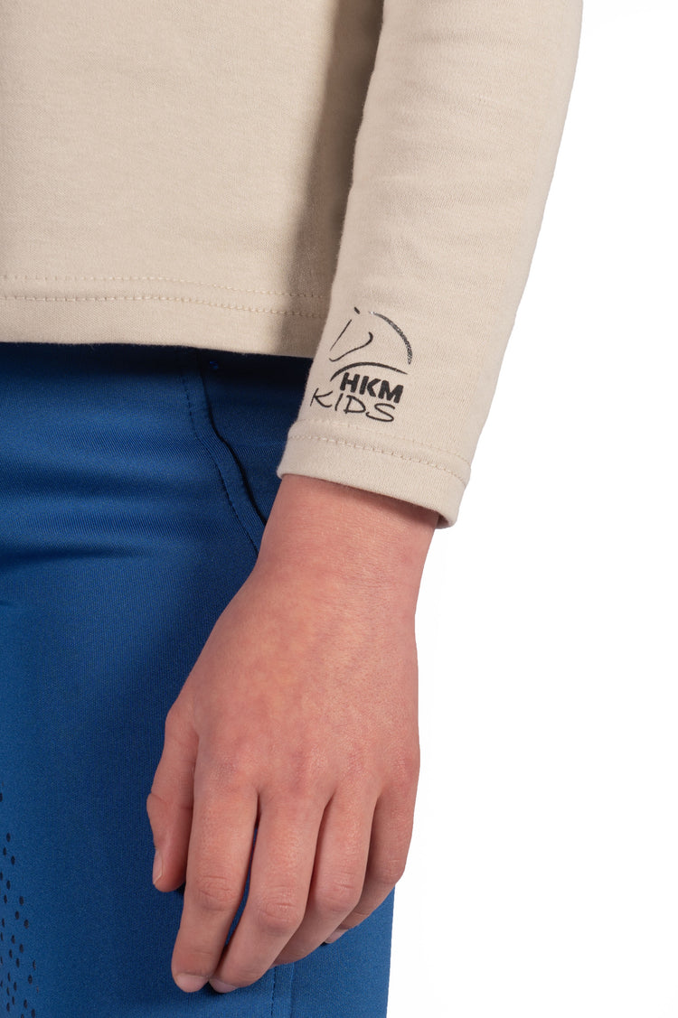 hkm mia kids riding shirt soft and comfortable brushed inside