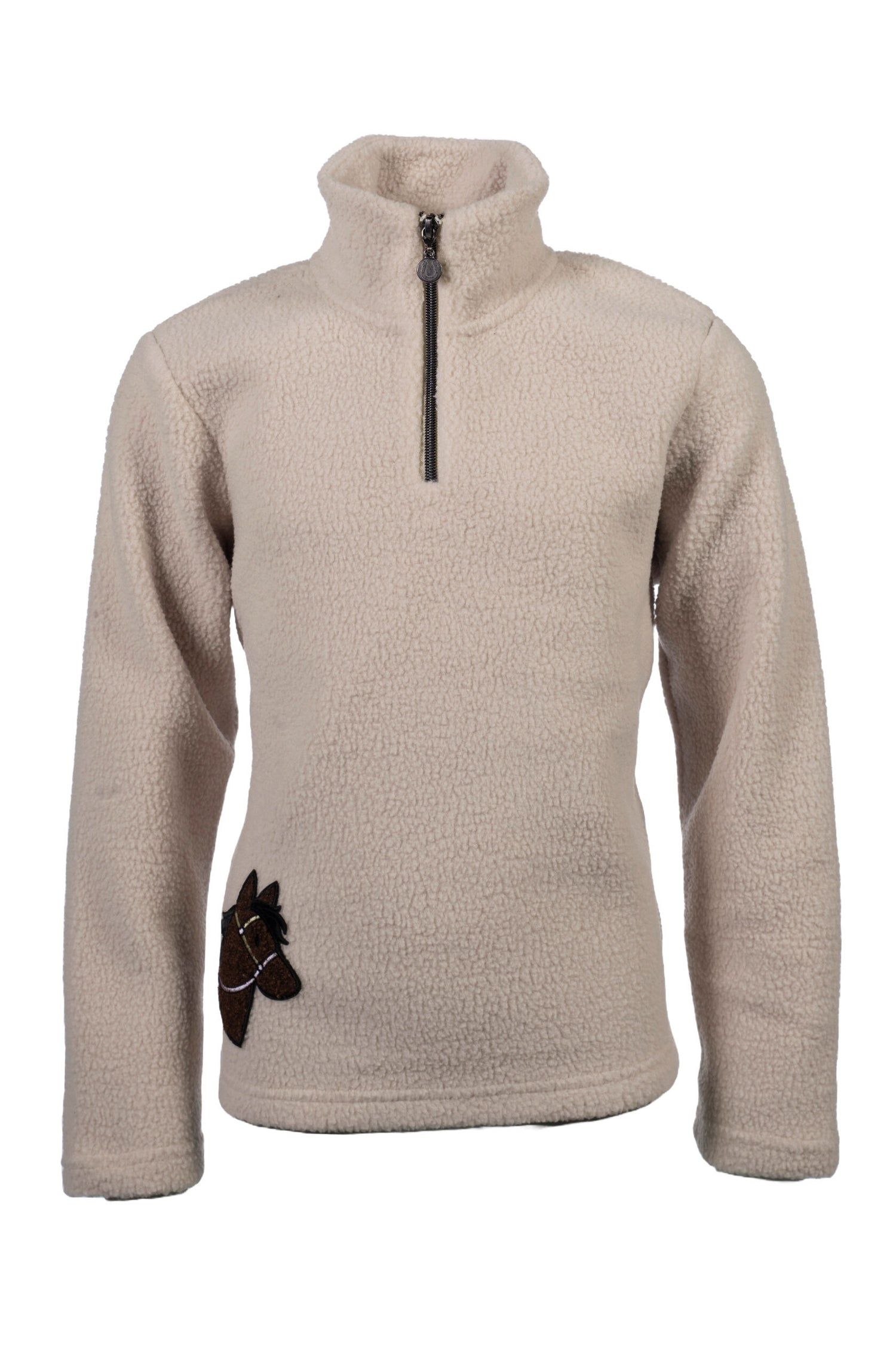 highly insulated kids equestrian sweater with stylish coloured tag