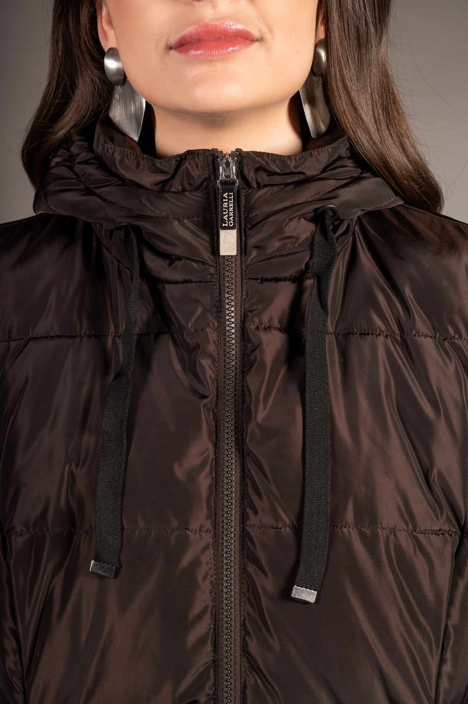 warm riding vest brown
