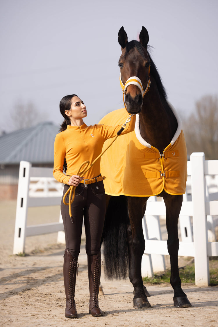 breathable horse blanket mustard