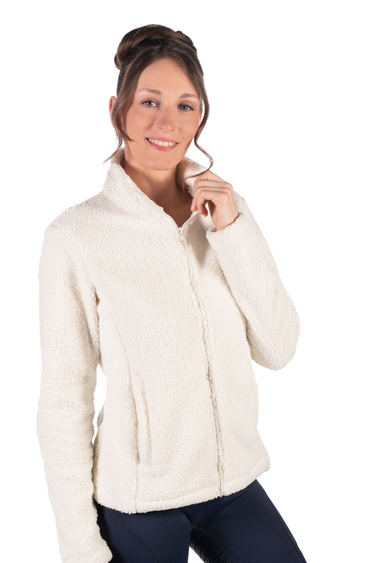 riding teddy jacket with two front pockets and insulation light