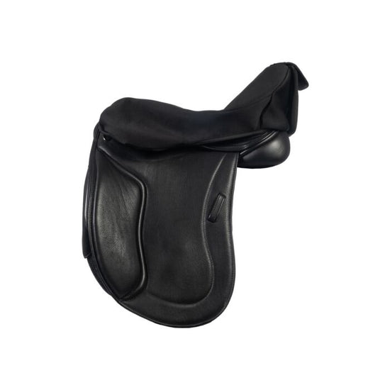 Heated saddle cover for jumping saddle