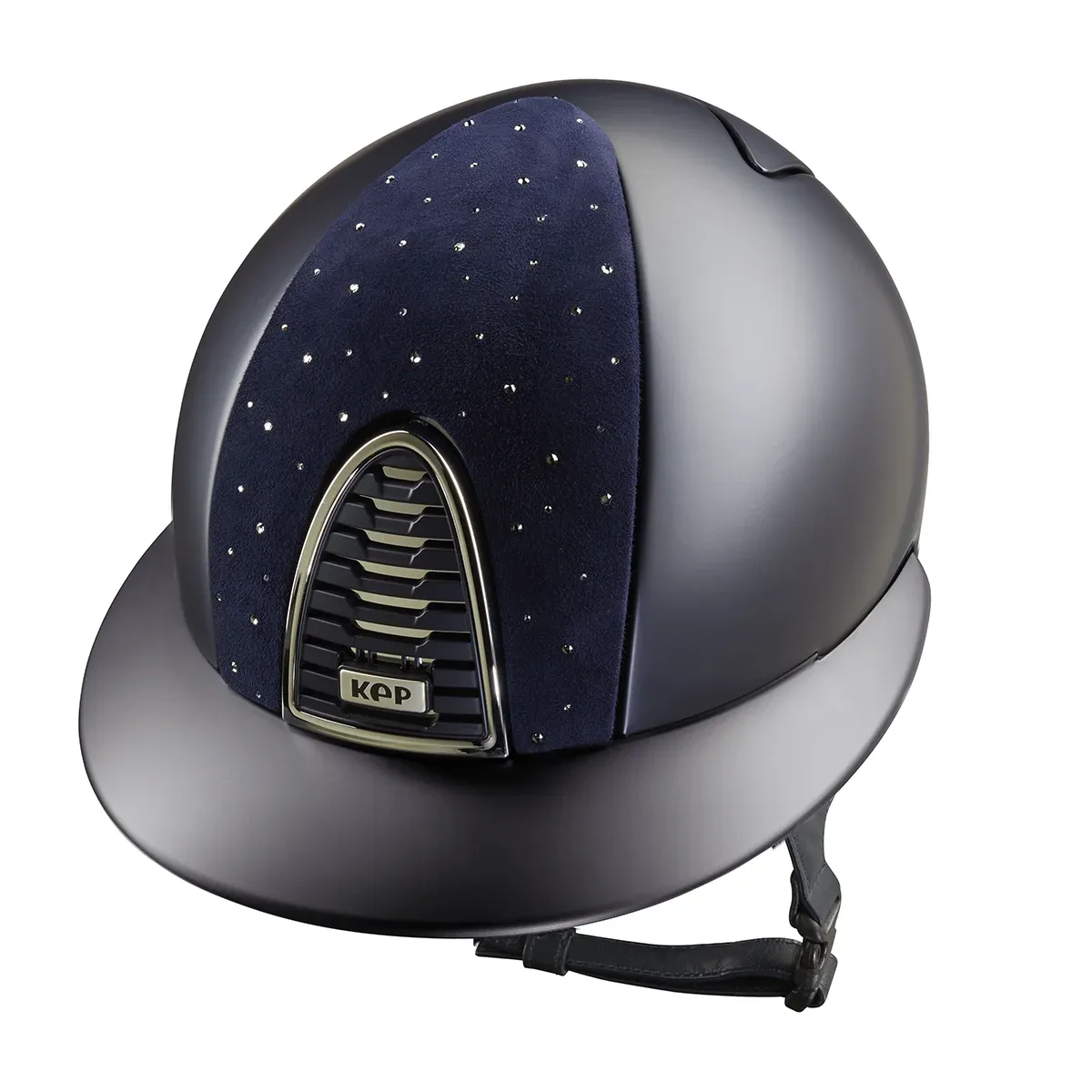 Blue Textile Polo Visor Helmet