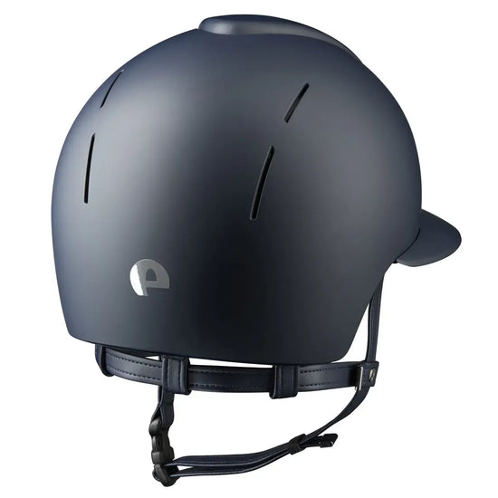 Equestrian helmet with extended Polo peak