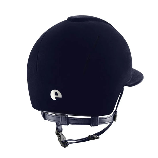 KEP riding helmet velvet with polo visor