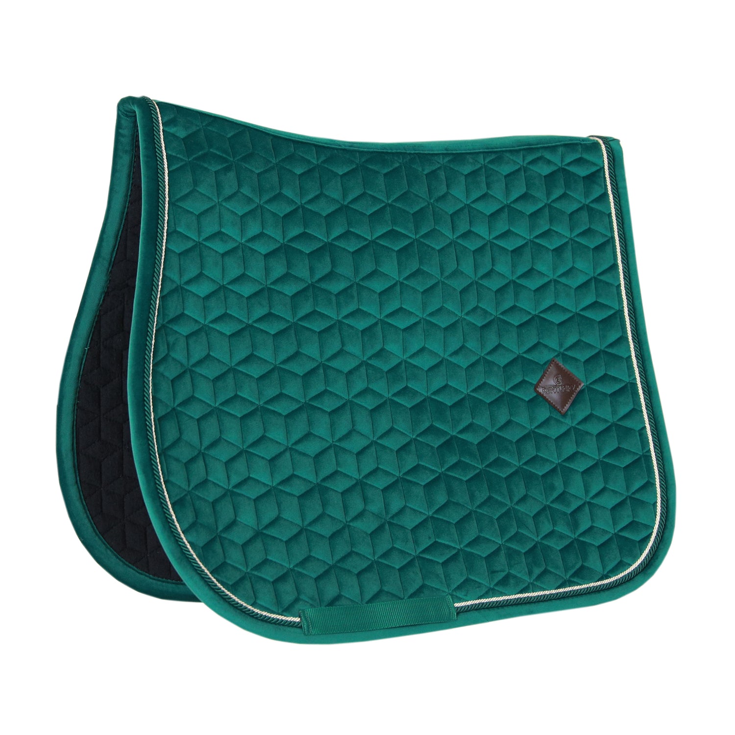 dark green velvet saddle pad