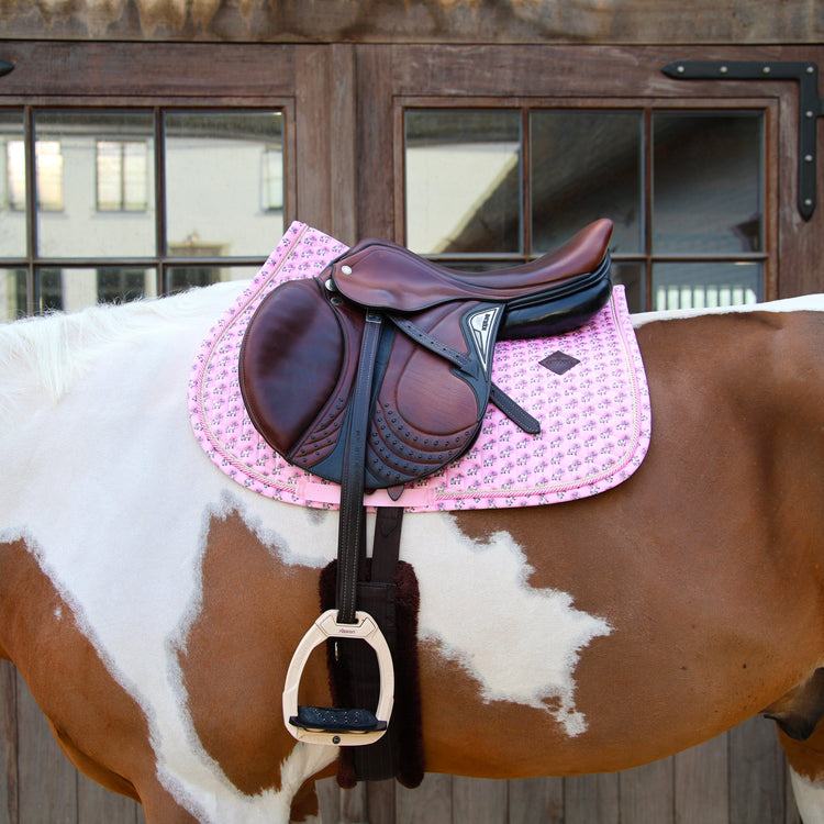 Horse print saddle pad